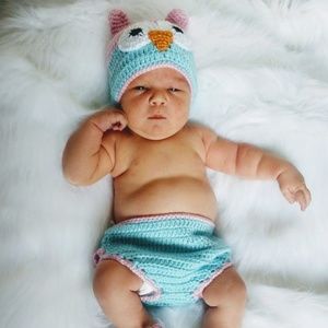 Infant owl prop costume